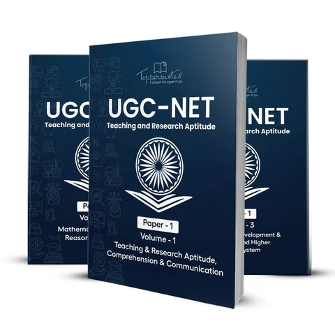 UGC NET Paper 1 English Notes Exam Preparation Study Material, Set of 3 Books, ToppersNotes Latest Edition