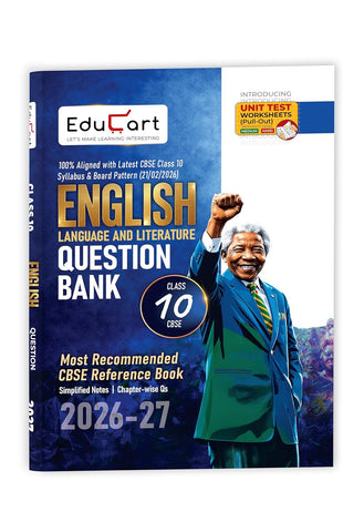Educart CBSE Class 10 English Question Bank 2026-27