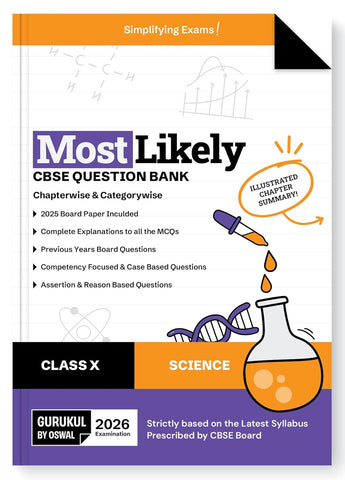 Gurukul By Oswal Science Most Likely Question Bank : CBSE Class 10 for 2025 Exam (Copy)