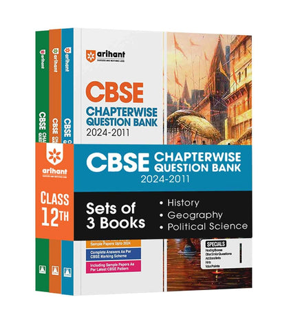 Arihant CBSE Chapterwise Question Bank | History | Geography | Political Science | Chemistry | (2024 2010) With Solutions For History, Geography, Political Science Class 12th | Previous Year Questions | Latest CBSE Syllabus (2024 25)