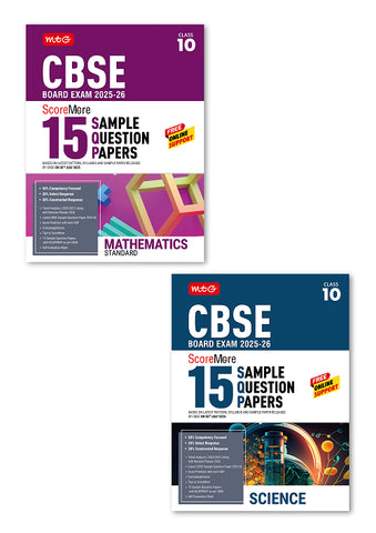 CBSE ScoreMore 15 Sample Papers CBSE Boards -Class 10 Mathematics Standard, Science Combo