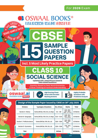 CBSE 15 Sample Question Papers Class 10 Hindi A for 2026 Board Exam (As per CBSE Sample Question Paper issued on 30 July 2025), recommended by 2025 CBSE Toppers with Chapter wise Highly Probable Questions