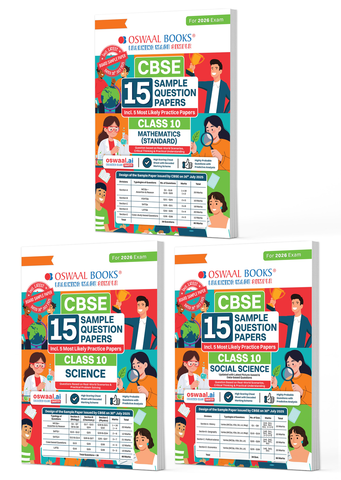 CBSE 15 Sample Question Papers Class 10 Social Science for 2026 Board Exam (As per CBSE Sample Question Paper issued on 30 July 2025), recommended by 2025 CBSE Toppers with Chapter wise Highly Probable Questions